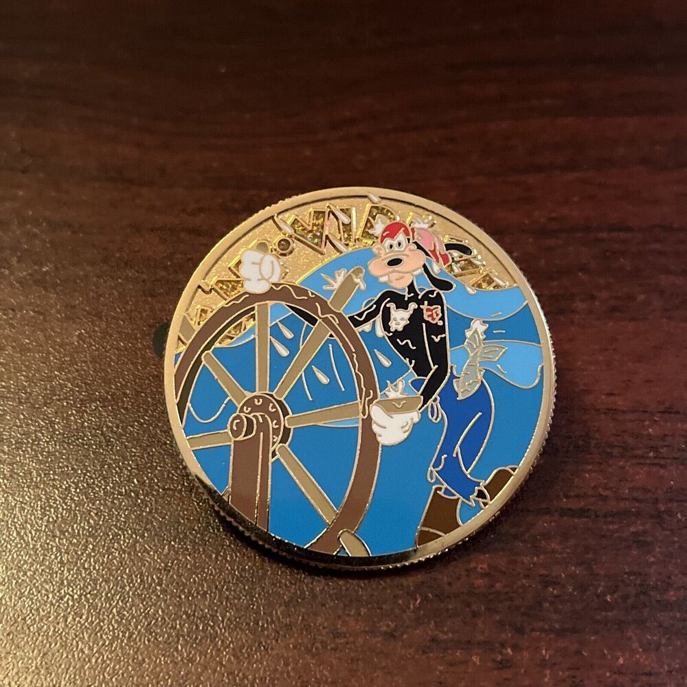 Disney Goofy Veni Vidi Vici Pirates Of The Caribbean Gold Coin Pin‎ LE 250